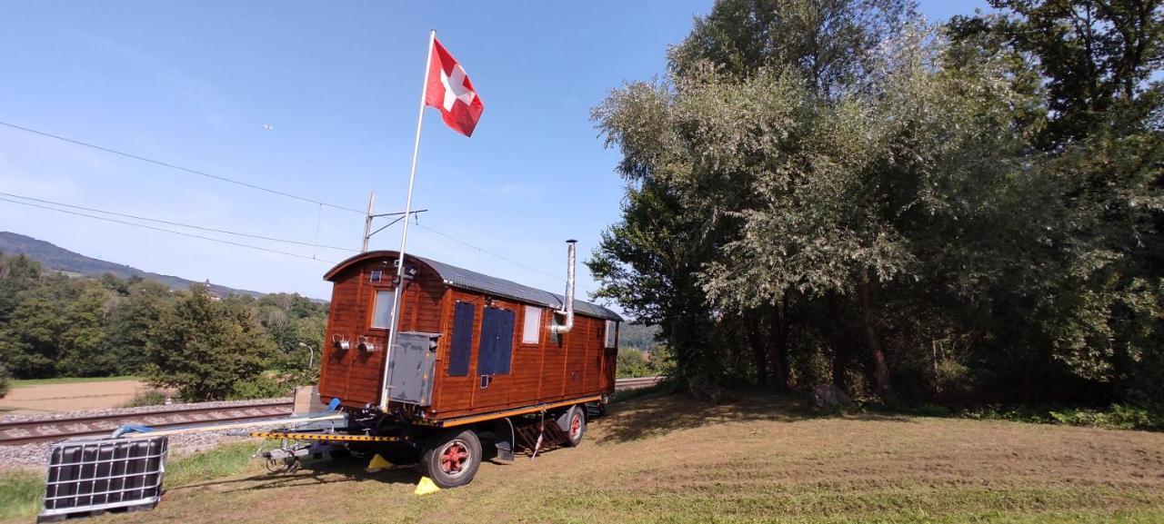 Апартаменты Autarkes Tiny House Mit Rheinblick Rumikon Экстерьер фото